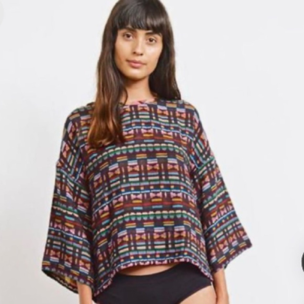 Ace & Jig Play Top Reversible Multicolor S in Kaleidoscope